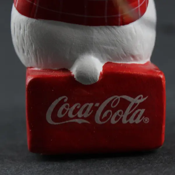 Coca-Cola 1996 Always Ice Fishing Polar Bear Ceramic Ornament Incomplete