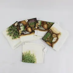 Walmart MPN WMCL3-M 5 Pc Garden Tea Towel Set 4 Towels 1 Dish Cloth