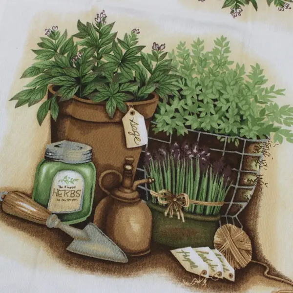 Walmart MPN WMCL3-M 5 Pc Garden Tea Towel Set 4 Towels 1 Dish Cloth