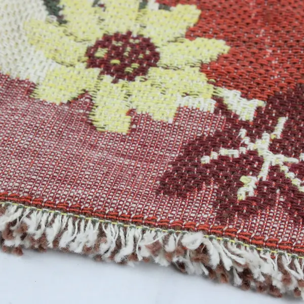 Thanksgiving Fall Floral Pumpkin Tapestry Table Runner 11.5x70