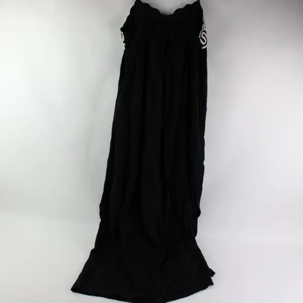 A New Day Embroidered Black Maxi Sundress Women's Small