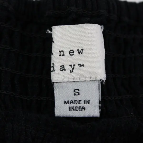A New Day Embroidered Black Maxi Sundress Women's Small