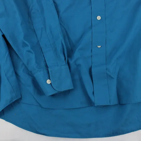 Stafford Essentials Blue Men's Dress Shirt Point Collar 17-17.5 34/35