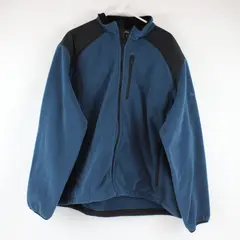 Eddie Bauer Men's Size XL Blue Full Zip Fleece Jacket Outdoor Hiking
