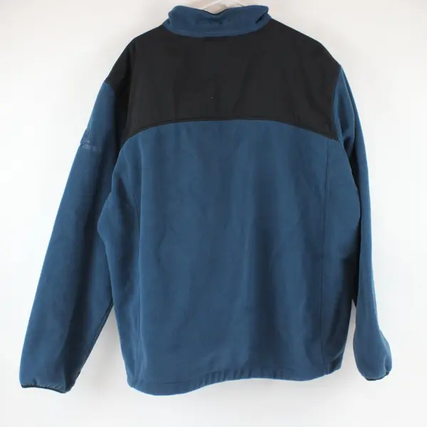 Eddie Bauer Men's Size XL Blue Full Zip Fleece Jacket Outdoor Hiking