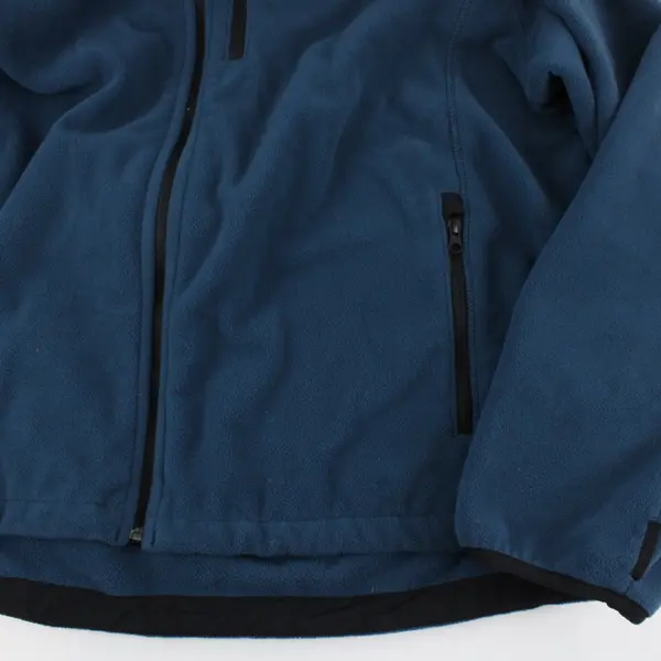 Eddie Bauer Men's Size XL Blue Full Zip Fleece Jacket Outdoor Hiking