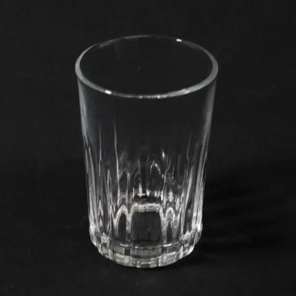 Lot of 4 Libbey Crisa Clear Glass Tumblers 4.5" and 5.5"