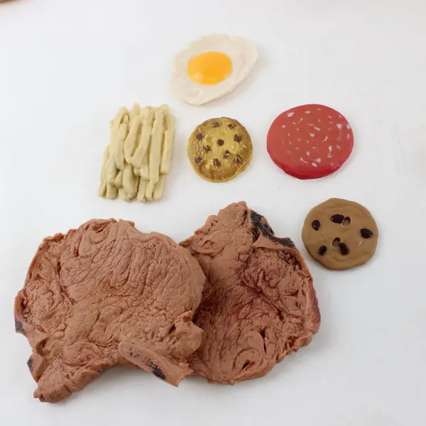 Lot of 16 Pretend Play Food Pieces Toy Kitchen Learning Set