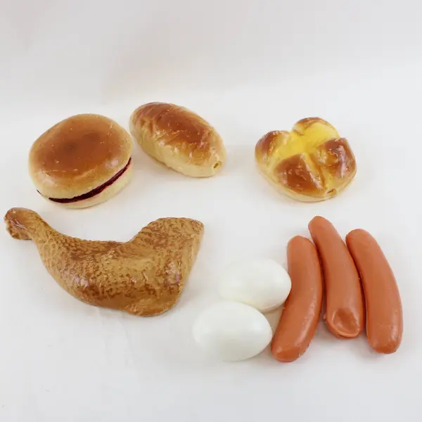 Lot of 16 Pretend Play Food Pieces Toy Kitchen Learning Set