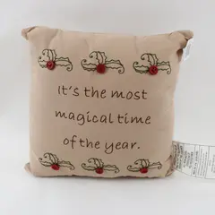ShopKo Christmas Decorative Pillow Beige Tan It's the Most Magical Time of Year