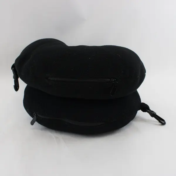 Lot of 2 Swiss Gear Black Travel Neck Pillows Used