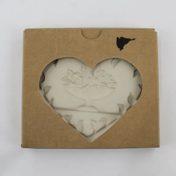 Pampered Chef R2913 Come to the Table Heart Clay Cookie Mold New Open Box