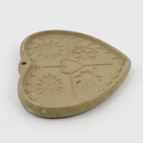  Vintage 1997 Pampered Chef Seasons of the Heart Clay Cookie Mold