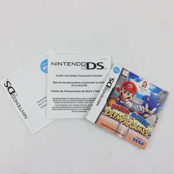 Nintendo DS Mario & Sonic At The Olympic Games 2008 Manual and Case ONLY NO GAME