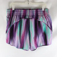 Xersion Women's XL Purple Green Running Athletic Shorts