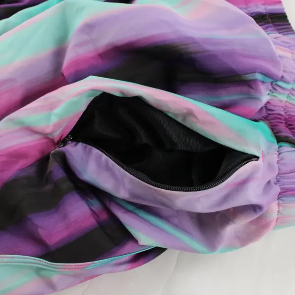 Xersion Women's XL Purple Green Running Athletic Shorts