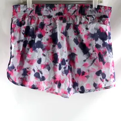 Athletic Works Women's Large 12-14 Pink Purple Splotched Running Shorts