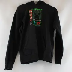 Jinx Minecraft Black Hoodie Youth Size XL Creeper Pullover Jacket