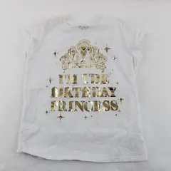 Children's Place White T-Shirt W/ Gold Foil "I'm the Birthday Princess" M (7/8)