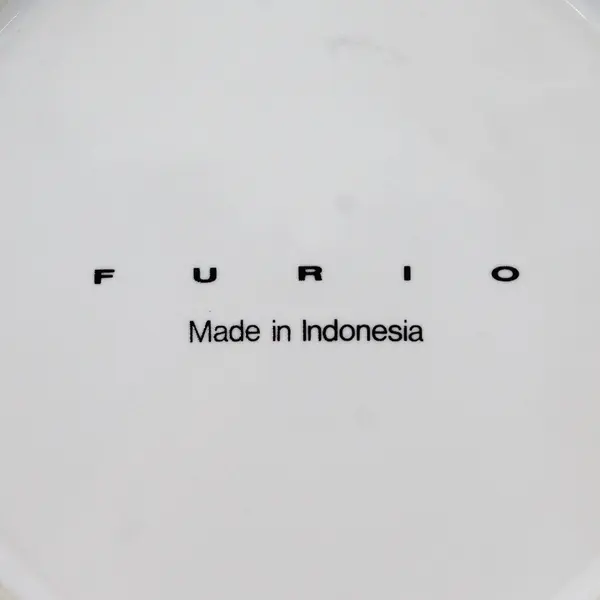 Set of 2 Furio Creme Brulee Floral Coupe Soup Bowls 7.5"
