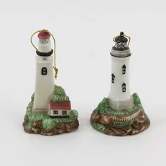 Lot of 2 Cosmos Lighthouse Ornaments Admiralty Diamond Head