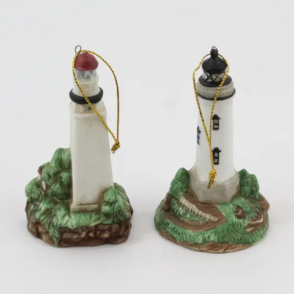 Lot of 2 Cosmos Lighthouse Ornaments Admiralty Diamond Head