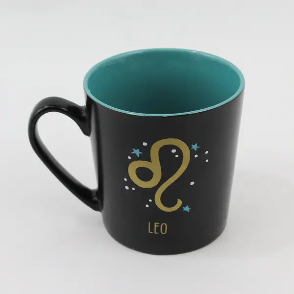 PMI Black Leo Zodiac 17oz Coffee Mug