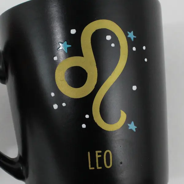 PMI Black Leo Zodiac 17oz Coffee Mug