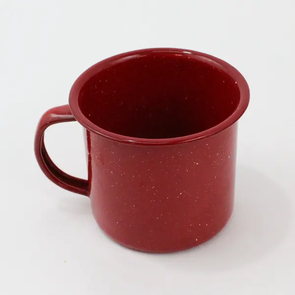 12 Piece Red Enamelware Dinnerware Set for 4 Cups Plates Bowls