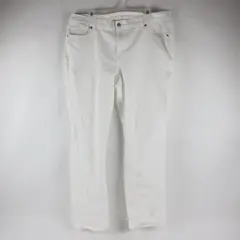 Old Navy Women's White Curvy Mid-Rise Jeans Size 16 Regular