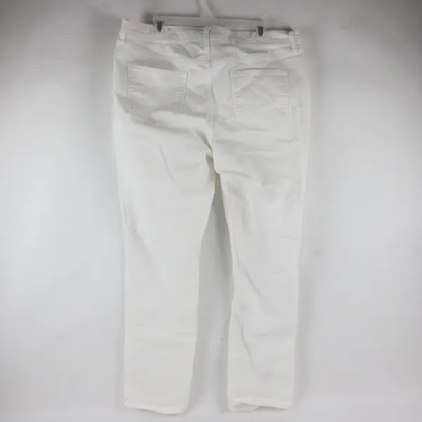 Old Navy Women's White Curvy Mid-Rise Jeans Size 16 Regular