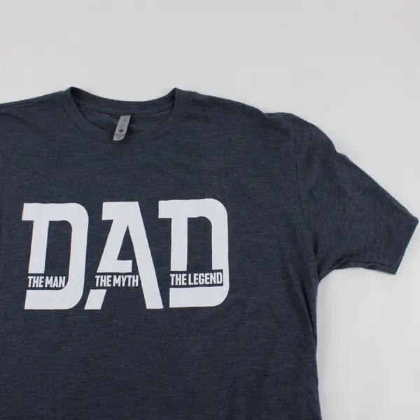 Next Level Apparel Dad Humor T-Shirt Blue Gray Men's XL
