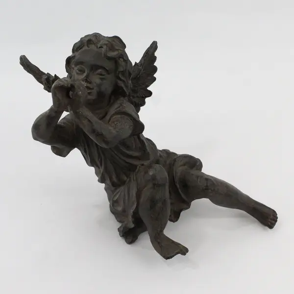 Unbranded Cherub Angel Shelf Sitter Figurine Missing Horn 11.5 in