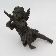 Unbranded Cherub Angel Shelf Sitter Figurine Missing Horn 11.5 in