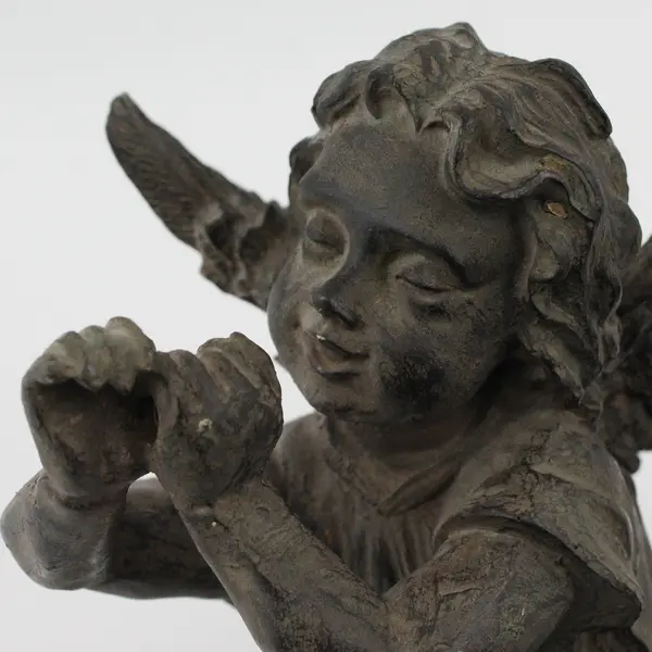Unbranded Cherub Angel Shelf Sitter Figurine Missing Horn 11.5 in