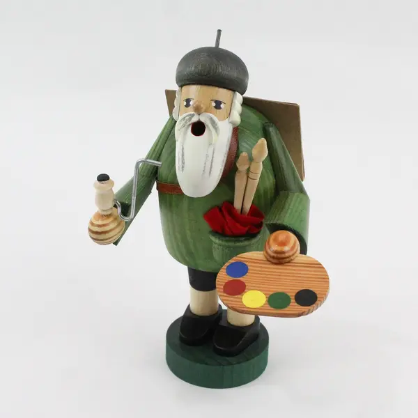 World Christmas Artist Painter Incense Smoker Collectible Figure
