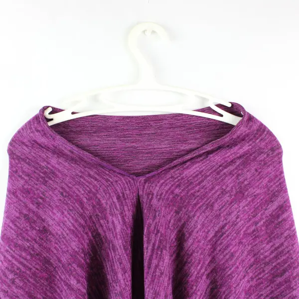 Dana Herbert Purple Poncho Shawl One Size Handmade in Portland, Oregon