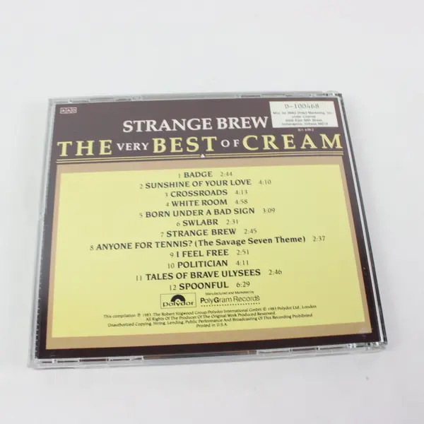 Strange Brew The Very Best of Cream CD Polygram Records 1983