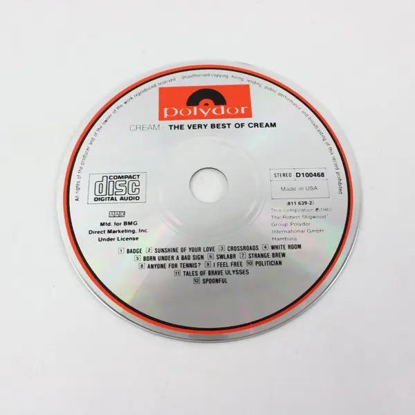 Strange Brew The Very Best of Cream CD Polygram Records 1983