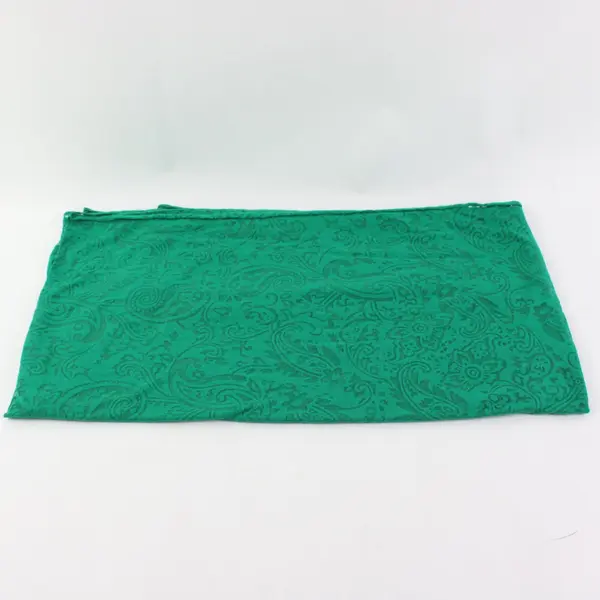 Green Sheer Infinity Scarf Paisley Print Unbranded