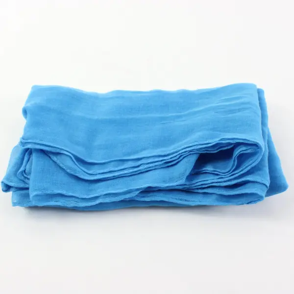 Women's Solid Blue Sheer Infinity Scarf 34.5'' x 19.5''