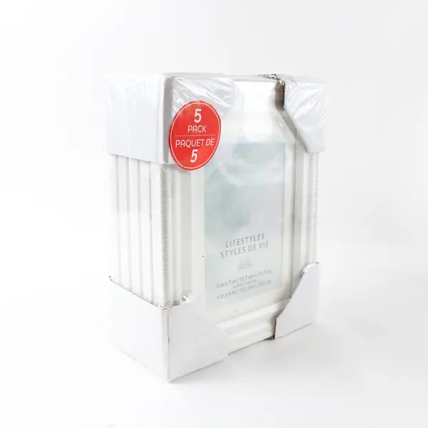 Studio Decor Lifestyles De Vie 5 Pack White Picture Frames 5x7/4x6