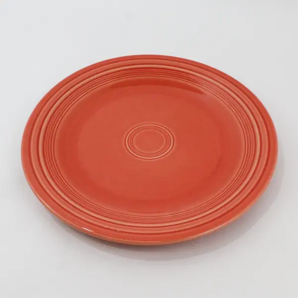 Lot of 2 Homer Laughlin Fiestaware Persimmon Dinner Plates And 1 Salad Plate