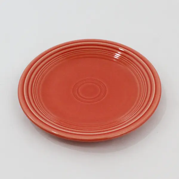 Lot of 2 Homer Laughlin Fiestaware Persimmon Dinner Plates And 1 Salad Plate