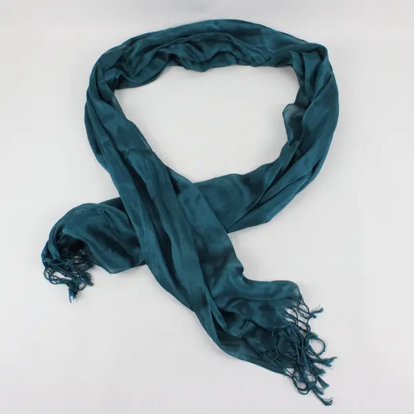 Soft Shawl Wrap Women Dark Teal Solid Scarf Evening Dress Accessories