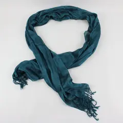 Soft Shawl Wrap Women Dark Teal Solid Scarf Evening Dress Accessories