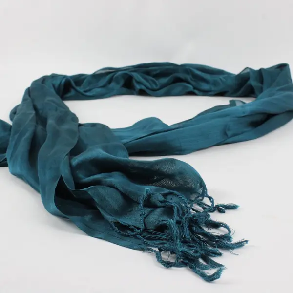Soft Shawl Wrap Women Dark Teal Solid Scarf Evening Dress Accessories