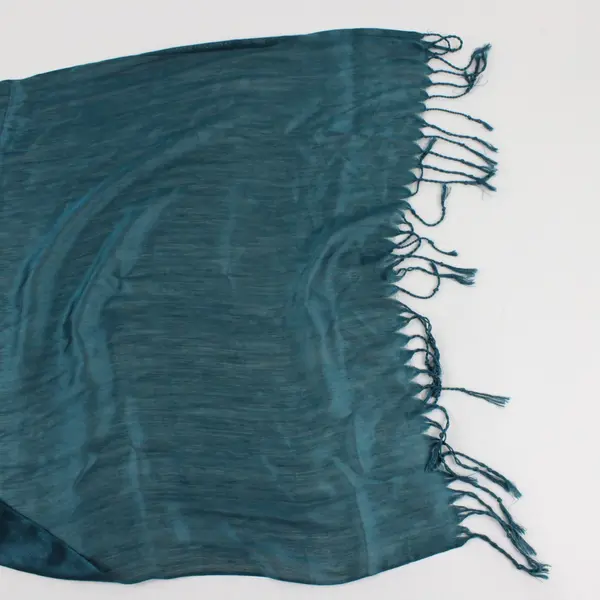 Soft Shawl Wrap Women Dark Teal Solid Scarf Evening Dress Accessories