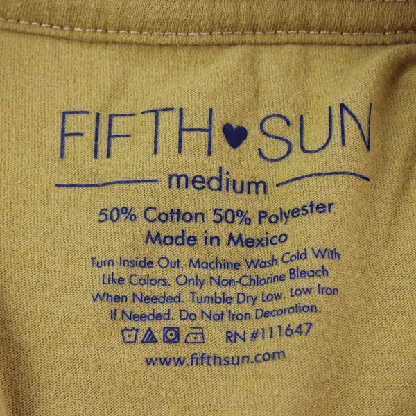 Fifth Sun Cactus Names Yellow Cotton Blend T-shirt Kids Size M