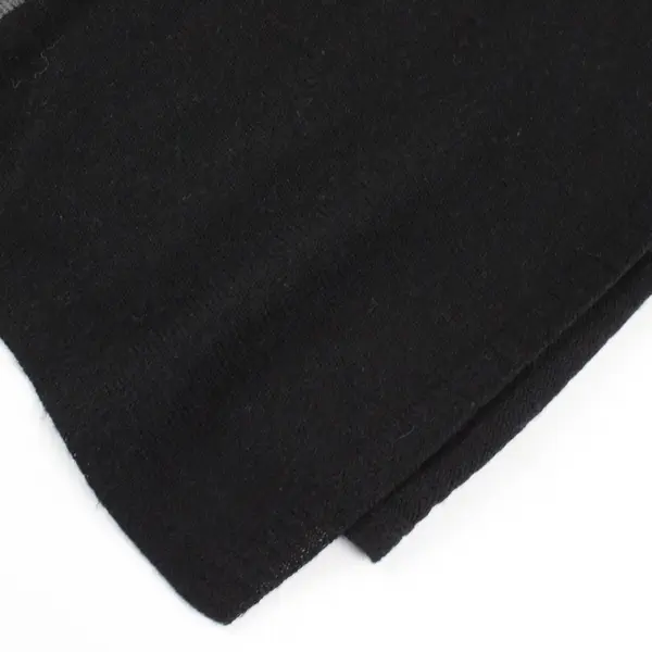 Celeste Cashmere Wool Blend Poncho Sweater Grey Black Colorblock OS 
